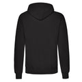 Schwarz - Back - Fruit of the Loom - "Classic" Sweatshirt mit Kapuze für Herren-Damen Unisex