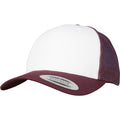 Kastanie-Weiß - Front - Flexfit By Yupoong Retro Trucker Baseballkappe