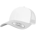 Silber-Weiß - Front - Flexfit By Yupoong Retro Trucker Baseballkappe