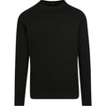 Schwarz - Front - Build Your Brand - Sweatshirt für Herren Raglanärmel