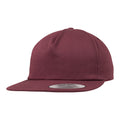 Kastanie - Front - Yupoong Flexfit Unisex Unstrukturierte 5 Panel Baseballkappe