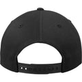 Schwarz - Close up - Yupoong Flexfit Unisex Unstrukturierte 5 Panel Baseballkappe