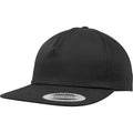 Schwarz - Front - Yupoong Flexfit Unisex Unstrukturierte 5 Panel Baseballkappe