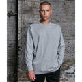 Grau meliert - Back - Build Your Brand - Pullover für Herren Langärmlig