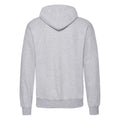 Grau meliert - Back - Fruit of the Loom - "Classic" Hoodie mit durchgehendem Reißverschluss für Herren-Damen Unisex