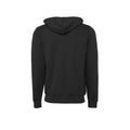 Dunkelgrau - Back - Bella + Canvas - Kapuzenpullover, Durchgehender Reißverschluss für Herren-Damen Unisex