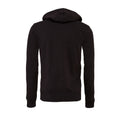 Dunkelgrau meliert - Back - Bella + Canvas - Kapuzenpullover, Durchgehender Reißverschluss für Herren-Damen Unisex