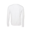 Weiß - Back - Bella + Canvas - "Classic" Sweatshirt, Überschnittene Schulter für Herren-Damen Unisex