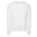 Weiß - Front - Bella + Canvas - "Classic" Sweatshirt, Überschnittene Schulter für Herren-Damen Unisex