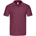 Burgunder - Front - Fruit of the Loom - "Original" Poloshirt für Herren