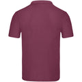 Burgunder - Back - Fruit of the Loom - "Original" Poloshirt für Herren