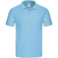 Himmelblau - Front - Fruit of the Loom - "Original" Poloshirt für Herren