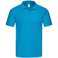 Azure Blau - Front - Fruit of the Loom - "Original" Poloshirt für Herren