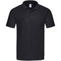 Schwarz - Front - Fruit of the Loom - "Original" Poloshirt für Herren