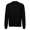 Schwarz - Back - Fruit of the Loom - "Classic 80-20" Sweatshirt für Herren