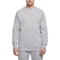 Grau meliert - Side - Build Your Brand - "Basic Crew Neck" Sweatshirt für Herren