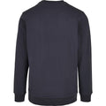 Marineblau - Back - Build Your Brand - "Basic Crew Neck" Sweatshirt für Herren