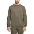 Olive - Back - Build Your Brand - "Basic Crew Neck" Sweatshirt für Herren