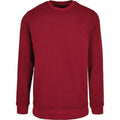 Burgunder - Front - Build Your Brand - "Basic Crew Neck" Sweatshirt für Herren