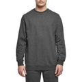 Anthrazit - Back - Build Your Brand - "Basic Crew Neck" Sweatshirt für Herren