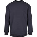 Marineblau - Front - Build Your Brand - "Basic Crew Neck" Sweatshirt für Herren