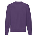 Violett - Back - Fruit of the Loom - "Classic 80-20" Sweatshirt für Herren