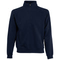 Marineblau - Front - Fruit of the Loom - "Classic 80-20" Sweatshirt Reißverschluss für Herren