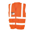 Fluoreszierendes Orange - Front - SAFE-GUARD by Result - Sicherheitsweste für Herren-Damen Unisex