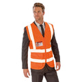 Fluoreszierendes Orange - Back - SAFE-GUARD by Result - Sicherheitsweste für Herren-Damen Unisex