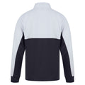 Marineblau-Weiß - Back - Finden & Hales - Trainingsjacke mit kurzem Reißverschluss für Herren