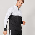 Schwarz-Weiß - Side - Finden & Hales - Trainingsjacke mit kurzem Reißverschluss für Herren