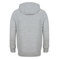 Grau meliert - Back - Tombo - "Athleisure" Kapuzenpullover für Herren-Damen Unisex