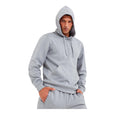 Grau meliert - Back - TriDri - Kapuzenpullover für Herren