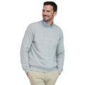 Grau meliert - Back - Henbury - Sweatshirt für Herren-Damen Unisex