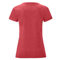 Heide Rot - Back - Fruit of the Loom - "Iconic" T-Shirt für Damen