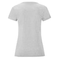 Grau meliert - Back - Fruit of the Loom - "Iconic" T-Shirt für Damen