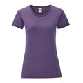 Heideviolett - Front - Fruit of the Loom - "Iconic" T-Shirt für Damen