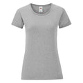 Athletic Grau - Front - Fruit of the Loom - "Iconic" T-Shirt für Damen