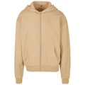 Union-Beige - Front - Build Your Brand - Hoodie mit durchgehendem Reißverschluss Ultra-Schwer für Herren