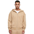 Union-Beige - Lifestyle - Build Your Brand - Hoodie mit durchgehendem Reißverschluss Ultra-Schwer für Herren