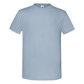 Graublau - Front - Fruit of the Loom - "Iconic 150" T-Shirt für Herren