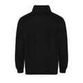 Schwarz - Back - PRO RTX - Sweatshirt mit kurzem Reißverschluss für Herren