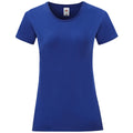 Kobalt - Front - Fruit of the Loom - "Iconic" T-Shirt für Damen