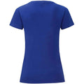 Kobalt - Back - Fruit of the Loom - "Iconic" T-Shirt für Damen