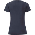 Marineblau - Back - Fruit of the Loom - "Iconic" T-Shirt für Damen