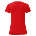 Rot - Back - Fruit of the Loom - "Iconic" T-Shirt für Damen