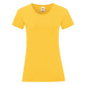 Sonnenblume - Front - Fruit of the Loom - "Iconic" T-Shirt für Damen