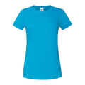 Azure Blau - Front - Fruit of the Loom - "Iconic" T-Shirt für Damen