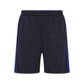 Marineblau-Königsblau - Front - Finden & Hales - Shorts für Herren