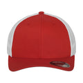 Rot-Weiß - Lifestyle - Flexfit - Trucker Cap für Herren-Damen Unisex